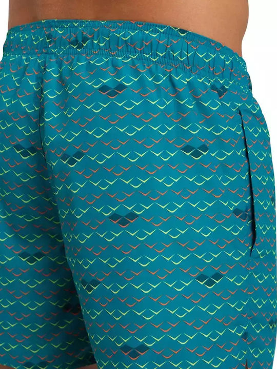 Herren Badebekleidung Shorts Türkis mit Mustern