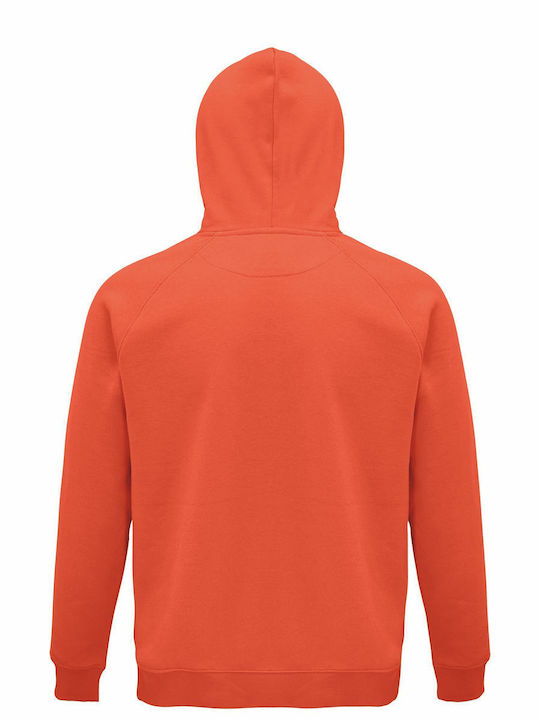 Kapuzenpullover Unisex Bio "CPU Heart" Orange