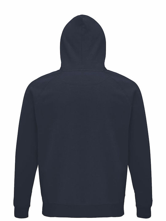 Hoodie Unisex Organic " Books Helping Introverts Avoid Conversations Since 1454 " French Navy