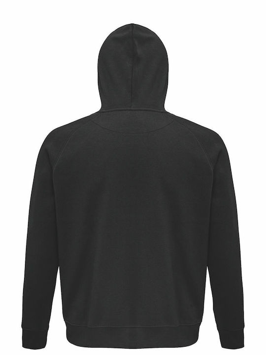 Hoodie Unisex Bio "Bücher helfen Introvertierten, Gespräche zu vermeiden seit 1454" Schwarz