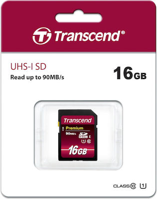 Transcend Premium SDHC 16GB Clasa 10 U1 UHS-I