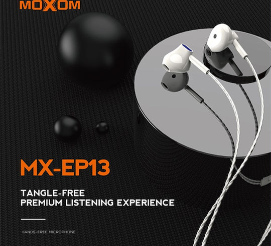 Moxom MX-EP13 Earbuds Handsfree με Βύσμα 3.5mm Λευκό