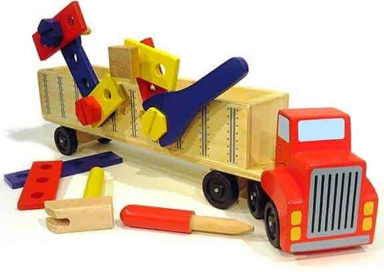 Melissa & Doug Παιχνίδι Κατασκευών Ξύλινo Μεγάλο Φορτηγό