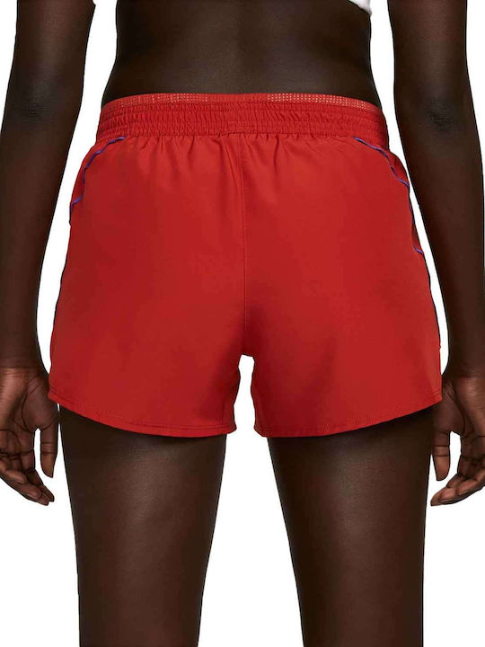 Nike 10k Icon Clash Women's Sporty Shorts Dri-Fit Red