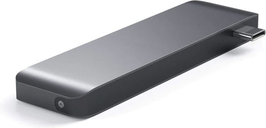 Satechi 3-Port USB 3.0 Hub with USB-C Connection Gray