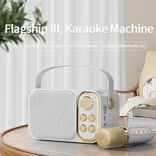 Ηχείο Karaoke με Ασύρματο Μικρόφωνο WY-YS104 WY-YS104 Λευκό