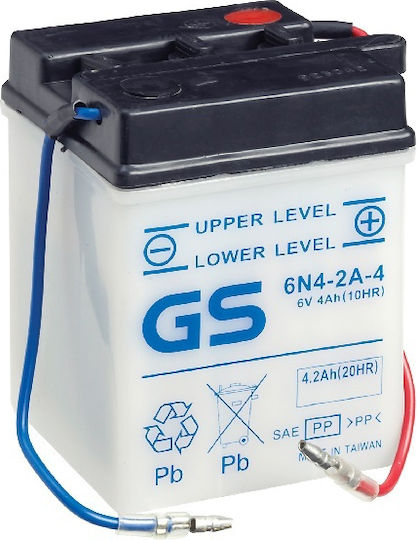 Dynavolt Motorradbatterie 6N4-2A-4 mit Kapazität 4Ah