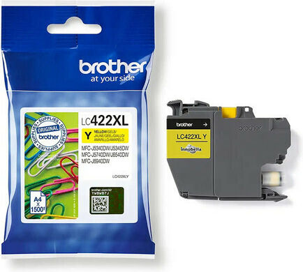 Brother LC422 Γνήσιο Μελάνι Εκτυπωτή InkJet Κίτρινο (LC-422Y)