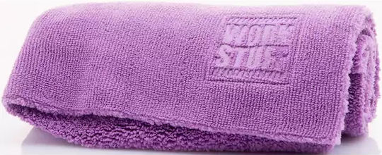 Work Stuff Gentleman Basic Cloth Microfiber Polishing for Body Car 350gsm Purple 40x40cm
