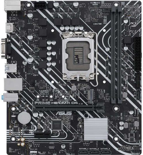 Gigabyte H610M K DDR4 rev. 1.0 Motherboard Micro ATX με Intel 1700 Socket