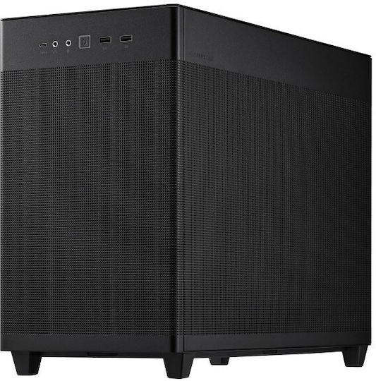 Asus Prime AP201 TG Gaming Micro Tower Κουτί Υπολογιστή με Πλαϊνό Παράθυρο Black