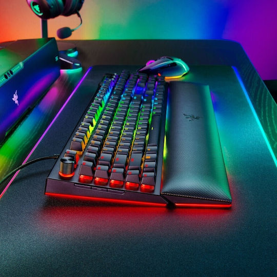 Razer BlackWidow V4 Pro Gaming Mechanical Keyboard with Razer Yellow switches and RGB lighting (English US)