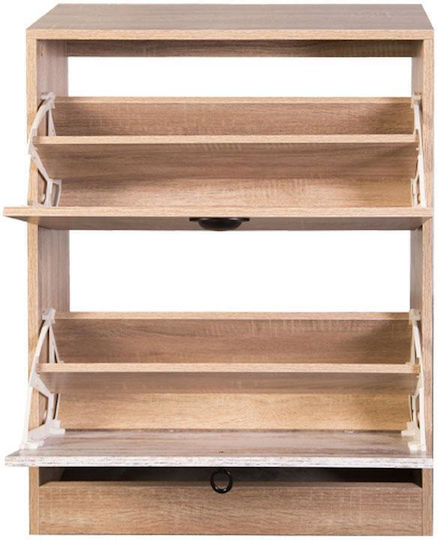 Suport pentru pantofi Lounge cu 2 Rafturi Stejar Sonoma L60xW23.5xH81cm