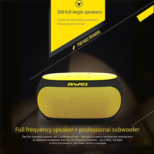 Awei Y200 Bluetooth Speaker 9W with Battery Life up to 8 hours Black