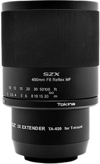 Tokina Kit Full Frame Φωτογραφικών Φακών SZX 400mm f/8 Reflex MF + 2X Extender Telephoto για Nikon Z Mount Μαύρος