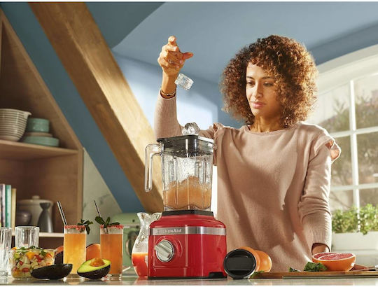 Kitchenaid Епаггелматико Блендер 0.65кВт Red с Капацитет на Каната 1.4лт 18x21.6x37.6см
