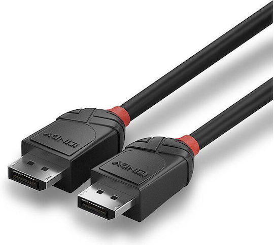 Lindy Кабел DisplayPort мъжки - DisplayPort мъжки 0.5м Черен (36490)