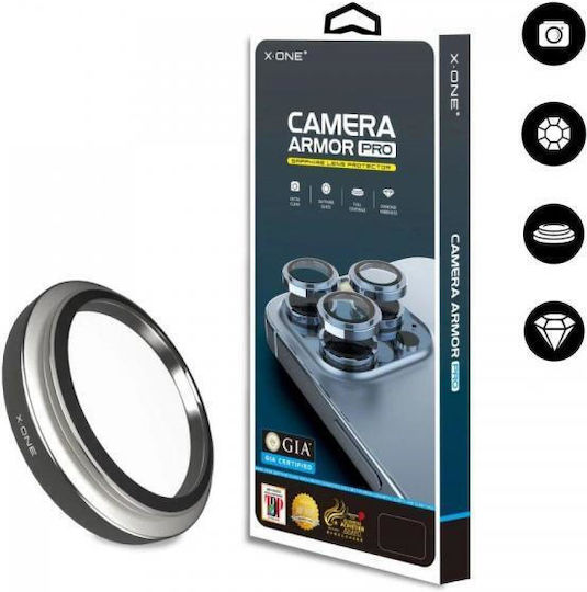 X-One Camera Armor Pro Προστασία Κάμερας Tempered Glass Silver για το iPhone 14 Pro / 14 Pro Max
