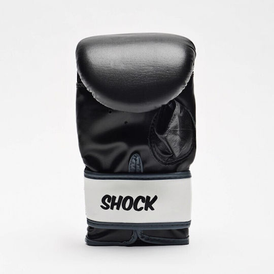 Leone Shock Boxing Gloves Leather for Bag Black