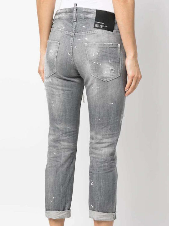 Dsquared2 Women's Jean Trousers with Rips Gray