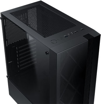 Xigmatek Duke Gaming Midi Tower Κουτί Υπολογιστή με Πλαϊνό Παράθυρο Μαύρο