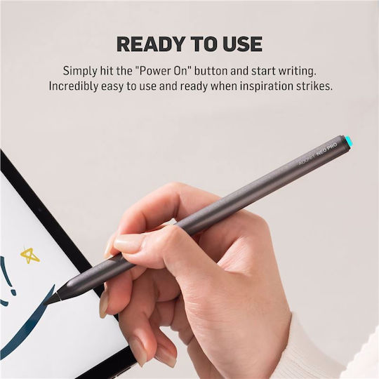 Adonit Neo Pro Дигитална Докосвачна Писалка с Отхвърляне на Дланта в Сребрист Цвят