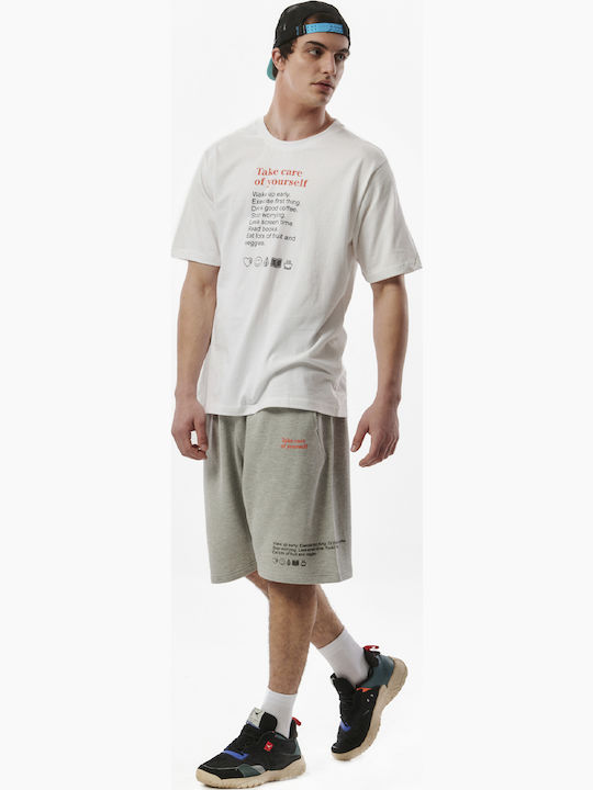 033318 Men's Athletic Shorts Light Grey