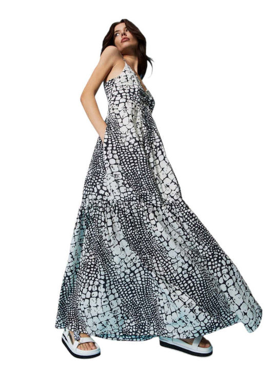Φόρεμα Maxi με crocodile print