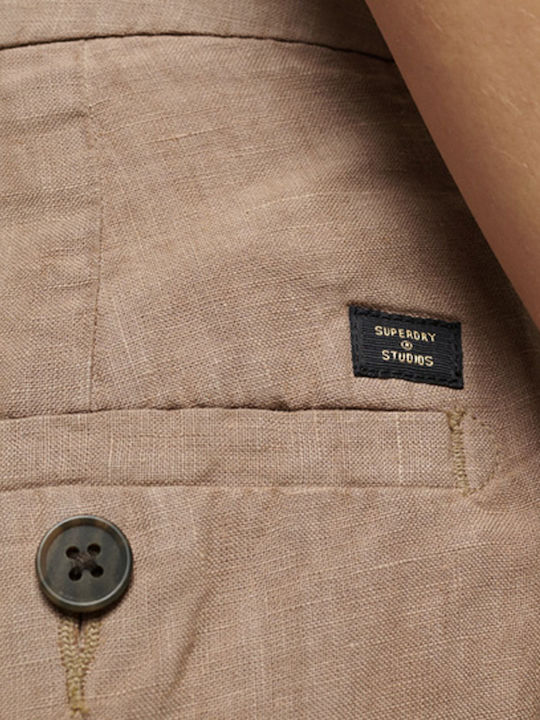 Women's Linen Shorts Brown