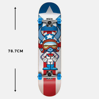 Αθλοπαιδιά Speed Demons Stars 7.25" Complete Shortboard Πολύχρωμο