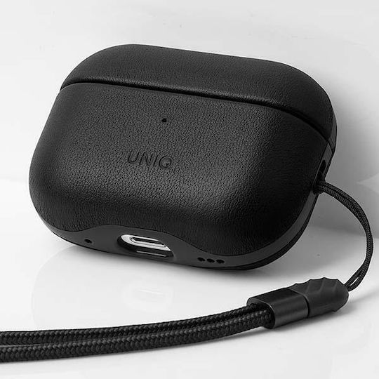 Uniq Terra Hülle Leder Dallas Black für Apple AirPods Pro 2