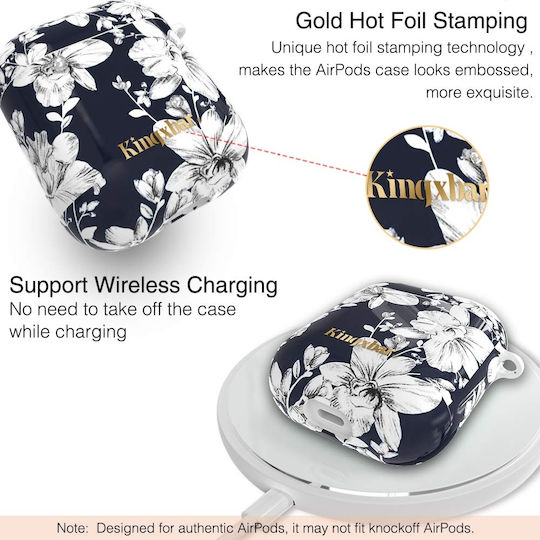 Kingxbar Θήκη Σιλικόνης σε Πολύχρωμο χρώμα για Apple AirPods