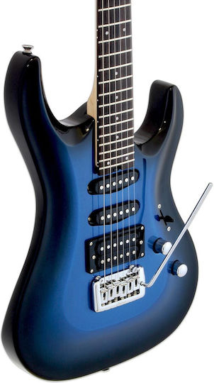 Aria Pro II Mac Series Електрическа Китара Stratocaster Червена