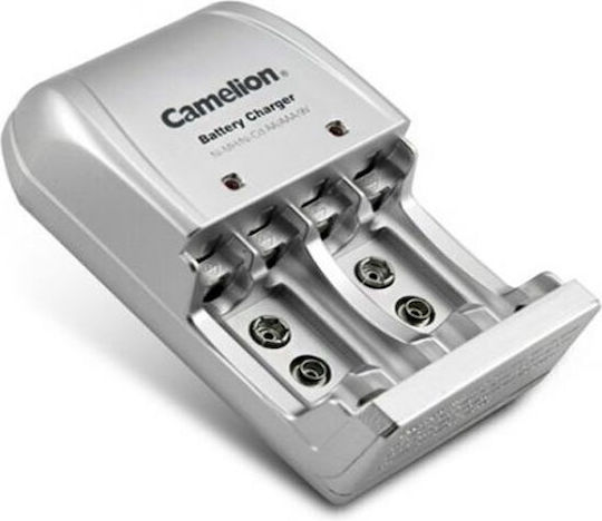 Camelion BC-0904S Charger 4 Batteries Ni-MH Size AA/AAA/9V in Gray color