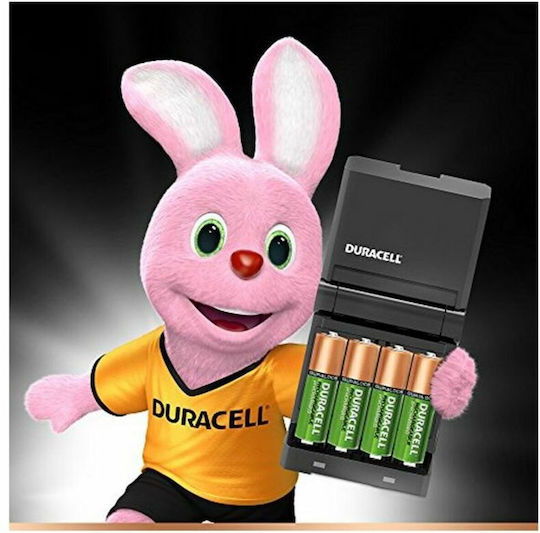 Duracell CEF27 Φορτιστής 4 Μπαταριών Ni-MH Μεγέθους AA/AAA Σετ με 2x AA 1300mAh και 2x AAA 750mAh