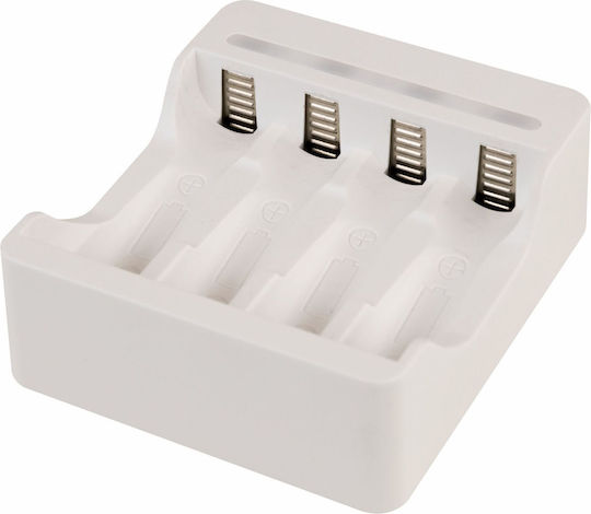 Ansmann Basic IV USB Φορτιστής 4 Μπαταριών Ni-MH Μεγέθους AA/AAA Σετ με 4x AA 1300mAh