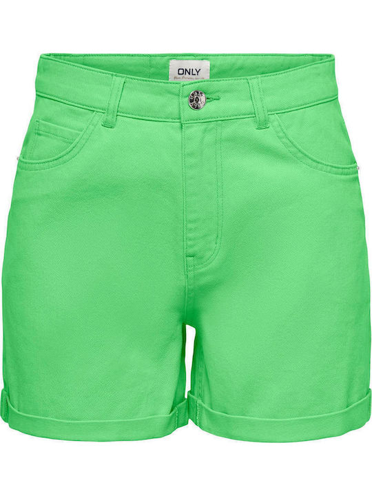 Women's Jean High-waisted Shorts Summer Green