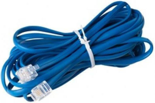 Flat Telephone Cable RJ11 6P4C 1.5m Blue (TE-01.074.0139)