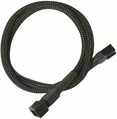 Nanoxia 3-Pin-Lüfter - 3-Pin-Lüfter Kabel 0.3m Schwarz (NX3PV30)