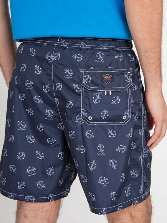 Anchors Men's Swimwear Shorts Blue with Patterns