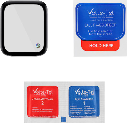 Volte-Tel Full Face Tempered Glass για το Apple Watch 41mm 1τμχ 8326929 Black