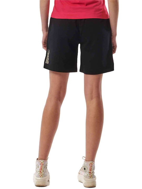 Body Action Women's High-waisted Sporty Shorts BLACK