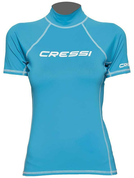 CressiSub UPF 50+ Γυναικεία Κοντομάνικη Αντηλιακή Μπλούζα Μπλε