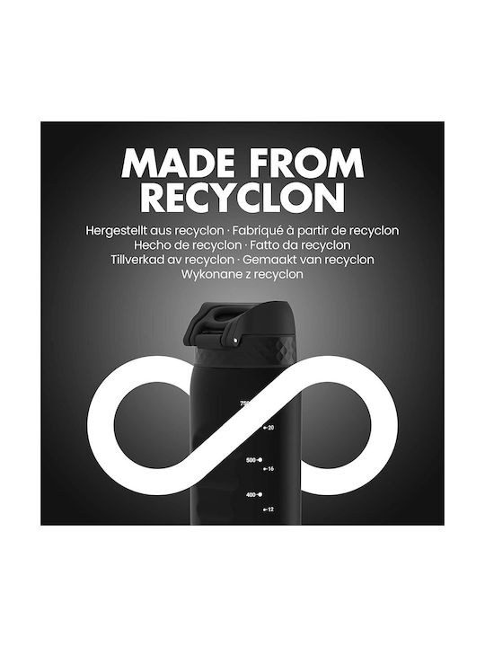 Ion8 Sportiv Sticlă de apă 750ml Negru