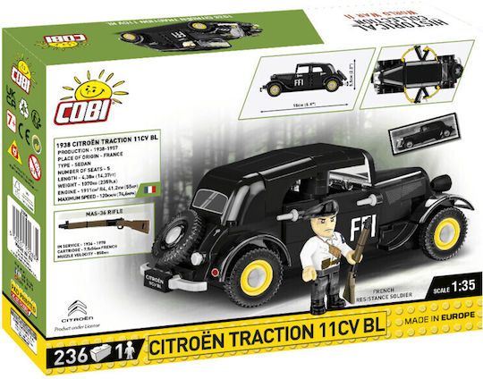 Cobi Blocks Citroen Traction 11CVBL for 7+ Years 236pcs