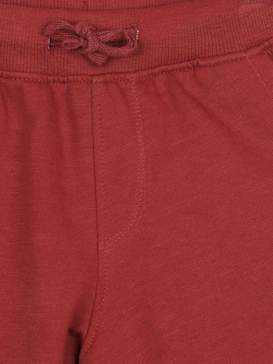 Kids Shorts Bermudas Fabric Burgundy