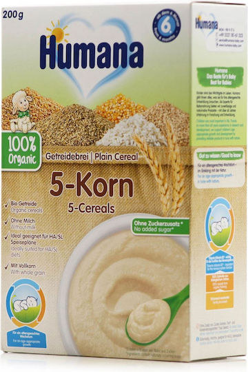 Humana Baby Cream 5 Cereals No Added Sugar 200gr for 6+ Months