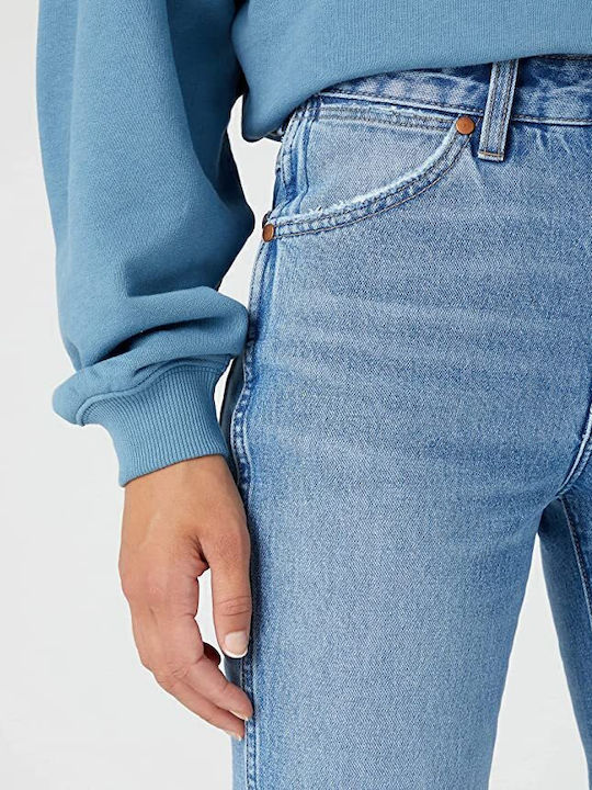 Wild West High Waist Women's Jean Trousers in Straight Line