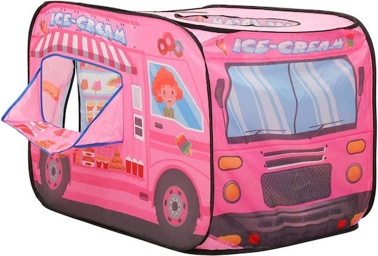 vidaXL Детски шатър Превозно средство Ice Cream Truck Розов