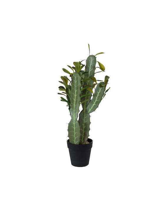 GloboStar Artificial Plant in Pot Cactus Green 62cm 1pcs